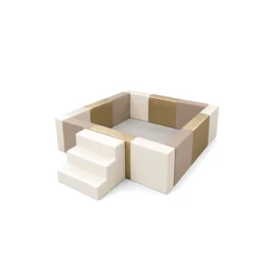 Neutral square Soft Play Ball Pit with Steps – view 2