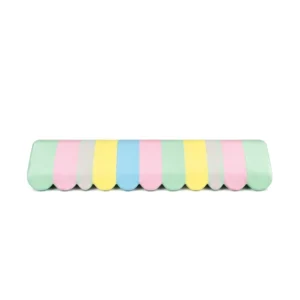Pink Stripe & Pastel Stripe scalloped Awning Soft Play Tunnel – view 4