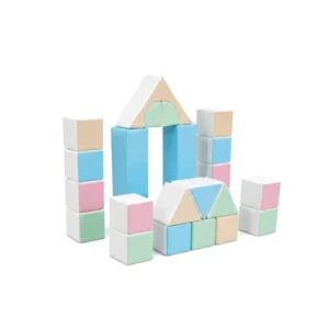 Pastel Blue & Mint castle Soft Play Block Set – view 3
