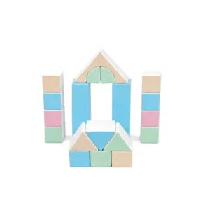 Pastel Blue & Mint castle Soft Play Block Set – view 4