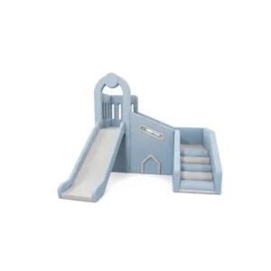 Dusty Blue castle Soft Play Slide Climber