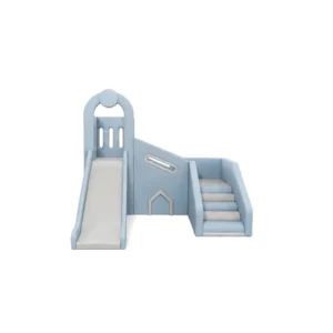 Dusty Blue castle Soft Play Slide Climber – view 2