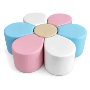 Pastel flower Soft Play Seating – view 2