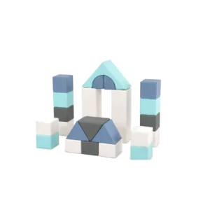 Blue & Grey castle Soft Play Block Set