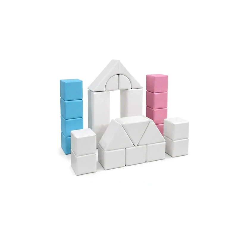 Pastel castle soft play block set