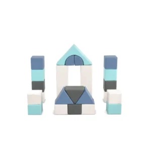 Blue & Grey castle Soft Play Block Set – view 3