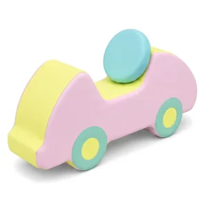 Pink, Yellow & Mint two-Tone Soft Play Foam Car