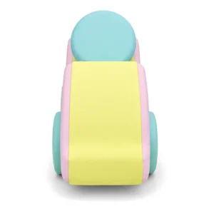 Pink, Yellow & Mint two-Tone Soft Play Foam Car – view 4