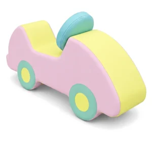 Pink, Yellow & Mint two-Tone Soft Play Foam Car – view 5