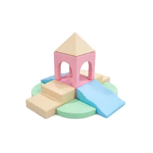 Pink & Mint castle Tower Soft Play Climber – view 5