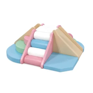 Pastel Blue & Beige 4-Way Soft Play Climber – view 2