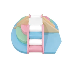 Pastel Blue & Beige 4-Way Soft Play Climber – view 3