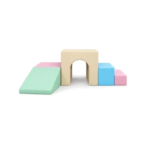 Pastel tunnel Bridge Soft Play Climber – view 3