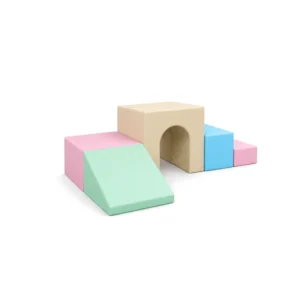 Pastel tunnel Bridge Soft Play Climber – view 2