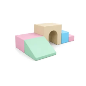 Pastel tunnel Bridge Soft Play Climber – view 4