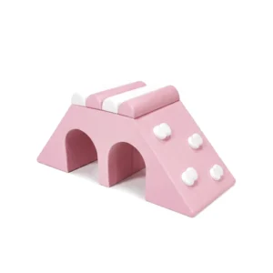 Pink & White double Tunnel Soft Play Climber