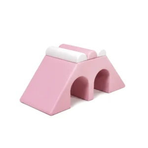 Pink & White double Tunnel Soft Play Climber – view 2