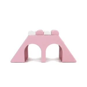 Pink & White double Tunnel Soft Play Climber – view 3