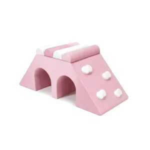 Pink & White double Tunnel Soft Play Climber – view 6