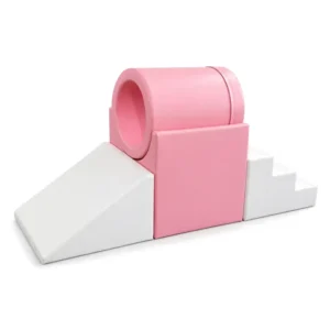 Pink & White tunnel Soft Play Climber