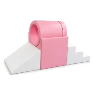 Pink & White tunnel Soft Play Climber – view 2