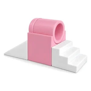 Pink & White tunnel Soft Play Climber – view 4