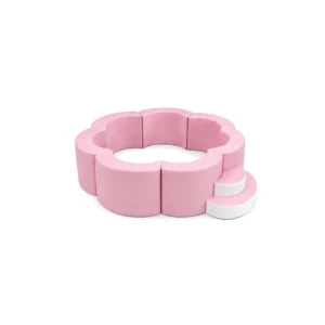 Pink & White flower Soft Play Ball Pit with Step – view 4