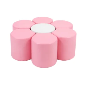 Pink with White Center flower Soft Play Seating – view 2