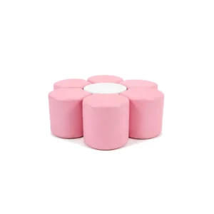 Pink with White Center flower Soft Play Seating – view 3