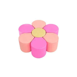 Hot Pink & Peach flower Soft Play Seating – view 2