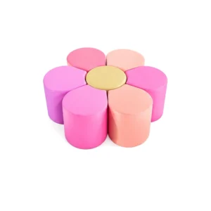 Hot Pink & Peach flower Soft Play Seating – view 5