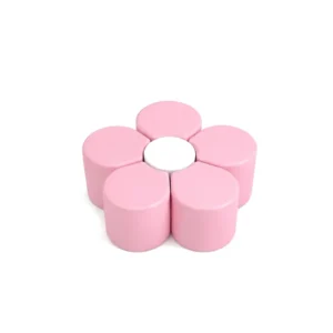 Pink & White five-Petal Flower Soft Play Seating – view 3