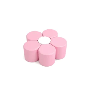 Pink & White five-Petal Flower Soft Play Seating – view 2