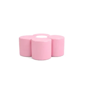Pink & White five-Petal Flower Soft Play Seating – view 4