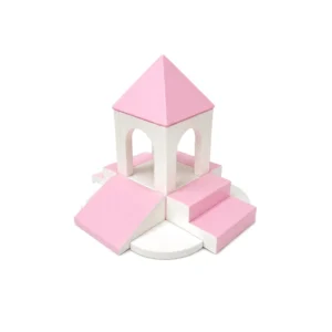 Pink & White castle Tower Soft Play Climber – view 3
