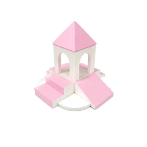 Pink & White castle Tower Soft Play Climber – view 4