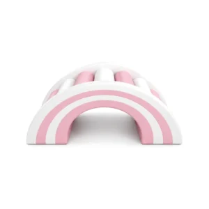 Pink & White rainbow Roller Soft Play Bridge – view 3
