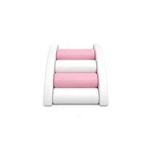 Pink & White rainbow Roller Soft Play Bridge – view 5