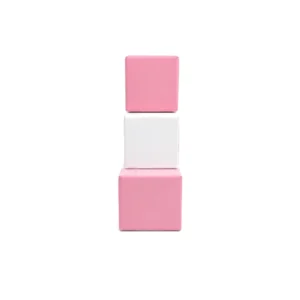 Pink & White soft Play Stacking Block – view 5