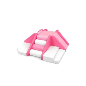 Hot Pink & White 4-Way Soft Play Climber