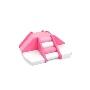 Hot Pink & White 4-Way Soft Play Climber – view 2
