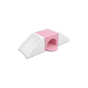 Pink & White tunnel Bridge Soft Play Climber