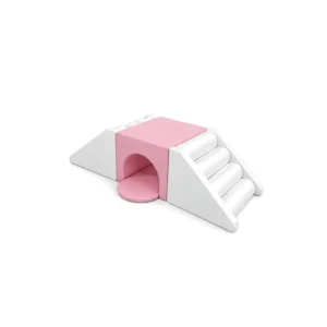 Pink & White tunnel Bridge Soft Play Climber – view 2