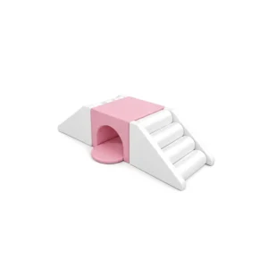 Pink & White tunnel Bridge Soft Play Climber – view 5