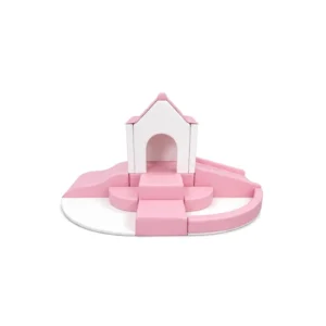 Pink & White house Tower Soft Play Climber – view 3