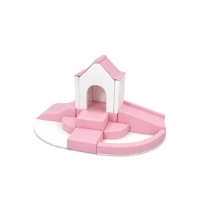 Pink & White house Tower Soft Play Climber – view 2