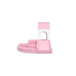 Pink & White house Tower Soft Play Climber – view 4