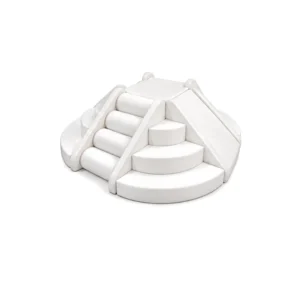 White half-Round Step Soft Play Climber – view 2