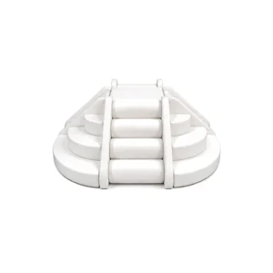 White half-Round Step Soft Play Climber