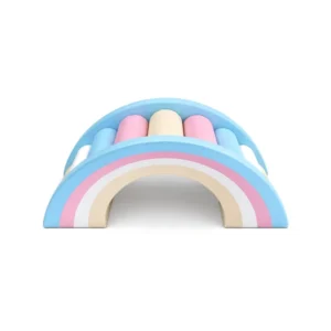 Pastel Rainbow rainbow Roller Soft Play Bridge – view 3